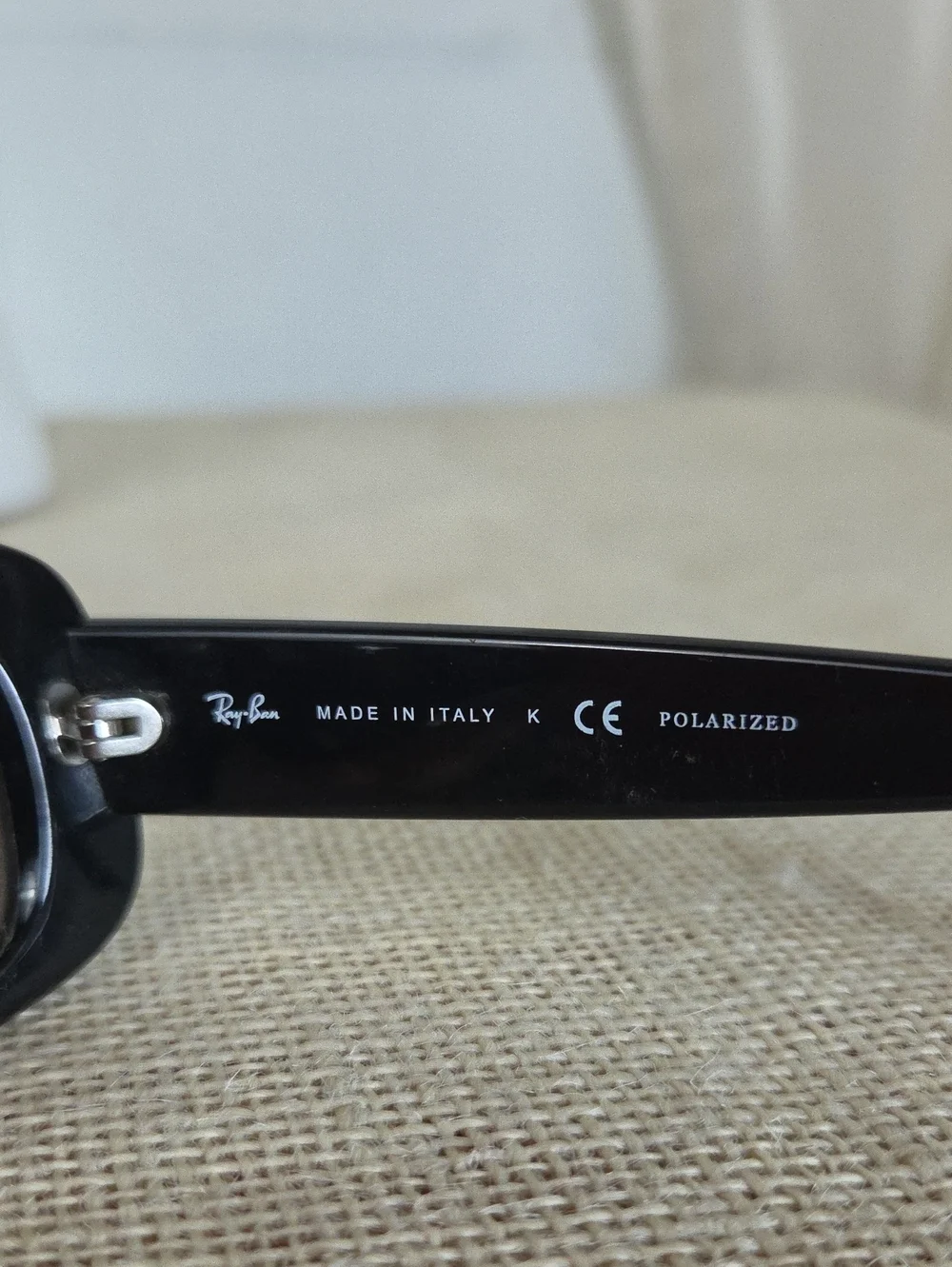 Ray-Ban 4122 Retro Black Polarized Small Rectangle Sunglasses